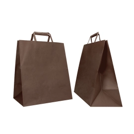 28x17x32 CM 28x17x32 CM | BOX BORSA IN CARTA| STAMPA FLESSIVA A UN COLORE SU AREE PREVISTE SU ENTRAMBI I LATI