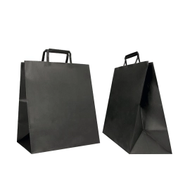 28x17x32 CM 28x17x32 CM | BOX BORSA IN CARTA| STAMPA FLESSIVA A UN COLORE SU AREE PREVISTE SU ENTRAMBI I LATI