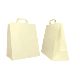 28x17x32 CM 28x17x32 CM | BOX BORSA IN CARTA| STAMPA FLESSIVA A UN COLORE SU AREE PREVISTE SU ENTRAMBI I LATI