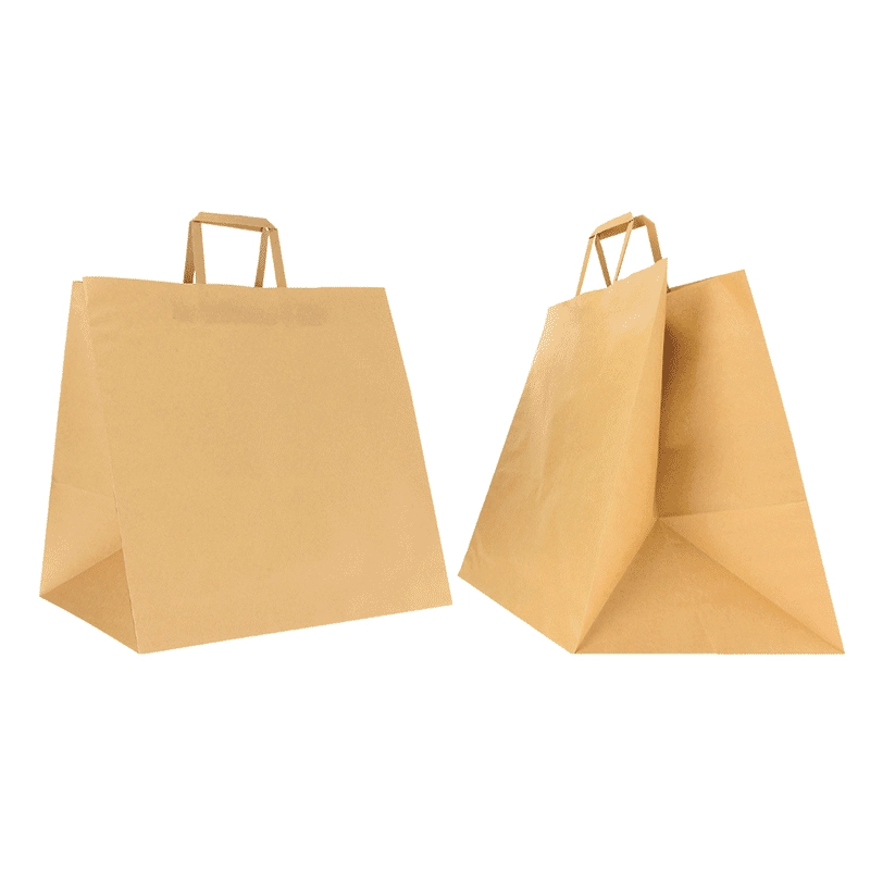 40X35X35 CM 40X35X35 CM | BOLSA DE PAPEL BOX | IMPRESIÓN FLEXO A UN COLOR EN AMBAS CARAS | PAPEL KRAFT BLANCO/NATURAL