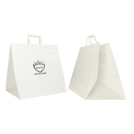40X35X35 CM 40X35X35 CM | BOX PAPER BAG | FLEXO PRINTING IN UN COLORESU ENTRAMBI I LATI | CARTA KRAFT BIANCA/NATURALE