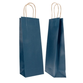 14x09x38 14x09x38 CM | BOLSA DE PAPEL SAFARI PARA BOTELLAS | IMPRESIÓN FLEXO A UN COLOR EN ÁREAS PREDETERMINADAS POR AMBAS CARAS