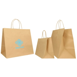 Gepersonaliseerde 35x22x32+6 35x22x32+6 CM | SAFARI PAPIER ZAK BREDE BODEM | FLEXODRUK IN ÉÉN KLEUR AAN BEIDE ZIJDEN | GEKLEU...