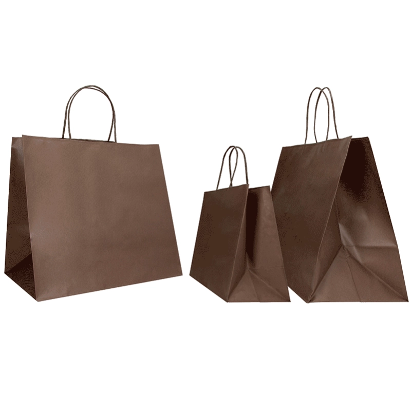 35x22x32+6 35x22x32+6 CM | SAFARI PAPER BAG WIDE BACKGROUND | FLEXO PRINTING IN UN COLORE SU ENTRAMBI I LATI | KRAFT PAPER CO...