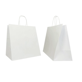 Gepersonaliseerde Gepersonaliseerde Safari papier zak 32x20x33 CM | SAFARI PAPIER ZAK BREDE BODEM | FLEXODRUK IN ÉÉN KLEUR AA...