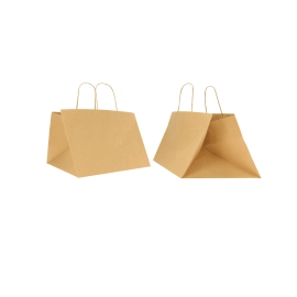 Gepersonaliseerde Gepersonaliseerde Safari papier zak 34X34X25 CM | SAFARI PAPIER ZAK BREDE BODEM | FLEXODRUK IN ÉÉN KLEUR AA...