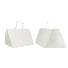 Gepersonaliseerde Gepersonaliseerde Safari papier zak 34X34X25 CM | SAFARI PAPIER ZAK BREDE BODEM | FLEXODRUK IN ÉÉN KLEUR AA...