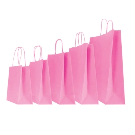 14X09X20 14X09X20 CM | PAPER BAG SAFARI | STAMPA FLEXO A UN COLORE SU AREE PREFISSATE SU ENTRAMBI I LATI