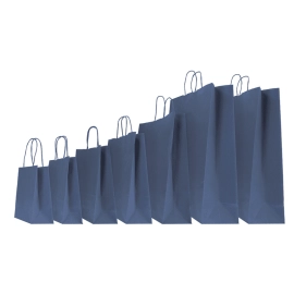 18X07X24 18X07X24 CM | PAPER BAG SAFARI | STAMPA FLEXO A UN COLORE SU AREE PREFISSATE SU ENTRAMBI I LATI