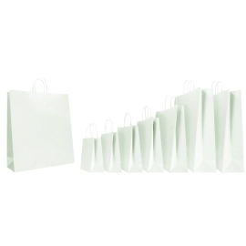 22x10x29 22x10x29 CM | PAPER BAG SAFARI | STAMPA FLEXO A UN COLORE SU AREE PREFISSATE SU ENTRAMBI I LATI