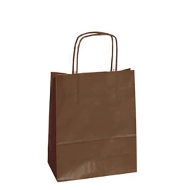 18X07X24 18X07X24 CM | PAPER BAG SAFARI | STAMPA FLEXO A UN COLORE SU AREE PREFISSATE SU ENTRAMBI I LATI