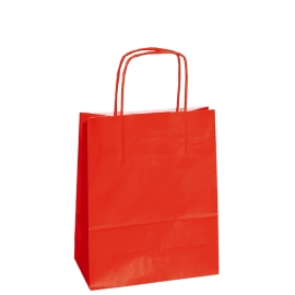 18X07X24 18X07X24 CM | PAPER BAG SAFARI | STAMPA FLEXO A UN COLORE SU AREE PREFISSATE SU ENTRAMBI I LATI