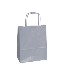 14X09X20 14X09X20 CM | PAPER BAG SAFARI | STAMPA FLEXO A UN COLORE SU AREE PREFISSATE SU ENTRAMBI I LATI