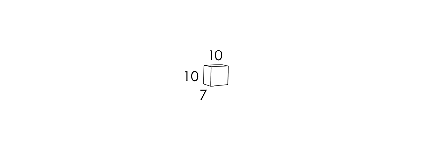 10x10x7 CM