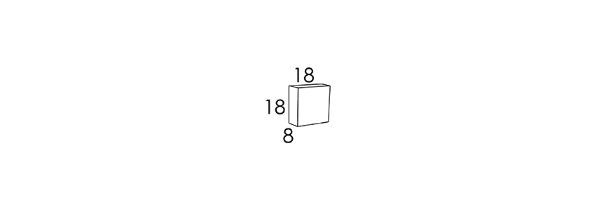 18x18x8 CM